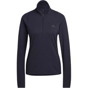 ラン ファスト ハーフジップ 長袖スウェットシャツ W RN FAST 1/2ZIP QH422 HK9017 レジェンドインク J/Lサイズ [ランニングウェア シャツ レディース]