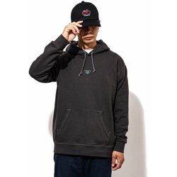 CONNIE GRAFFITI HOODIE SWEATS cac-01-2209-02 SMOKE BLACK Lサイズ [アウトドアパーカー メンズ]