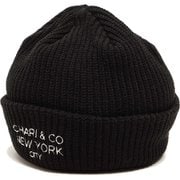 SHALLOW BEANIE CAP cac-06-2209-05 BLACK [ニットキャップ ビーニー]