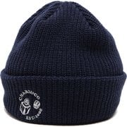 SHALLOW BEANIE CAP cac-06-2209-05 NAVY [ニットキャップ ビーニー]