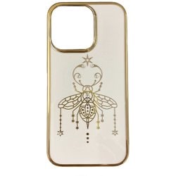 BDVCSA08-IP14L-GD [iPhone 14 Plus用 Crystal Bee Sereis Case Gold]