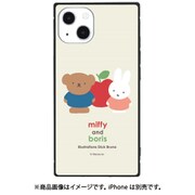 MF-318A [ミッフィー＆ボリス iPhone 13用 スクエアガラスケース]