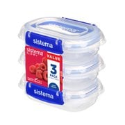Klip It Plus システマ クリップイットプラス 180ml ダークブルー 3コセット 保存容器 881523