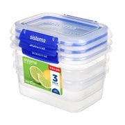 Klip It Plus システマ クリップイットプラス 1L ダークブルー 3コセット 保存容器 881613