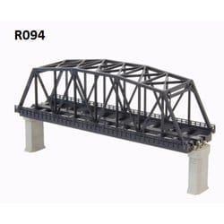 R094 複線トラス鉄橋 （黒） 1本入り [鉄道模型用レイアウト用品]