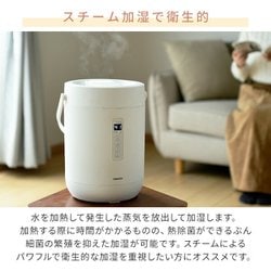 ヨドバシ.com - ヤマゼン YAMAZEN スチーム式加湿器 急速モード