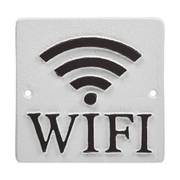 NE-273 [ベストコ サインプレート Wifi 直径12.5cm ホワイト]