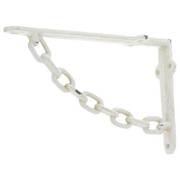 NE-261 [ベストコ アイアン ブラケット 棚受け 金具 DIY チェーン S ホワイト]