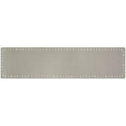 キッチンマット 拭けるインテリアマット 厚み3.5mm 45×180cm アルファベット レモン アルファベット
