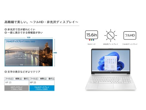 ヨドバシ.com - HP 6F8T7PA-AAAA [ノートパソコン/HP 15s-fq5000 G1