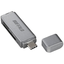 USB3.2Gen1対応 Type-Cカードリーダー SD/microSD 直挿しタイプ シルバー BSCR120U3CSV