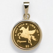 純金コイン（K18製ペンダント枠付） 2022 ペガサスコイン 1/30oz