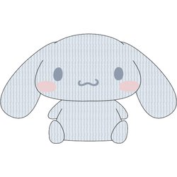 シナモロール コーデュロイ お座りぬいぐるみ ブルー [キャラクターグッズ]