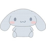 シナモロール コーデュロイ お座りぬいぐるみ ブルー [キャラクターグッズ]