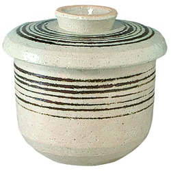 長谷園 茶碗蒸し 碗 蓋付き コマスジ AIW-29