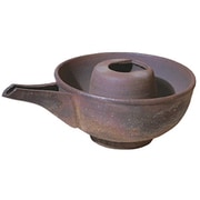 ASY-23 [長谷園 片口 冷酒器 小 氷入れ付 炭焼]