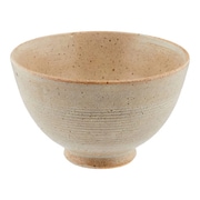 長谷園 飯碗 「優」 軽量 櫛目 クリーム AIW-01