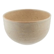 長谷園 多用碗 「優」 軽量 櫛目 クリーム AIW-02
