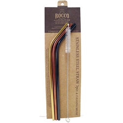 ストロー ステンレス 3本入り ロッコ ROCCO ミックス K04-8279