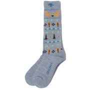 ジュニアソックス JUNIOR SOCKS DWDUJB61 (MLB)杢ライトブルー 20-23cm [スキーソックス ジュニア]