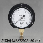 フレアー1/4"/ 75/100mm/0-5.0MPa つば付圧力計 EA729CA-50