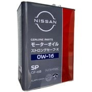 エンジンオイル NISSAN ストロングセーブ・X SP GF-6B 0W16 4L KLAP9-01604