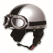 バイク用ヘルメット ヴィンテージタイプ シルバー PS-VT003SI