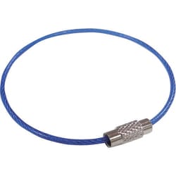 ニッサチェイン ビニコートキーワイヤー 青 160mm 1PK=1個入り P-1753