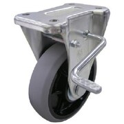 GUKB-100（R） [ユーエイ 産業用キャスター右S付固定車 100径ナイロンホイルウレタン車輪]