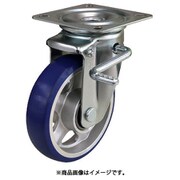PMS150APULBRE46 [ユーエイ プレミアムウレタンキャスター150径自在ダブルストッパー付き 旋回重視タイプ]