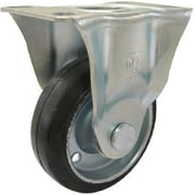 SK-100W [ユーエイ 産業用キャスター固定車 100径ゴム車輪]