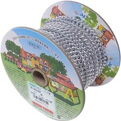 ニッサチェイン アルミFマンテル 15m巻 銀 R-AS18F-SV