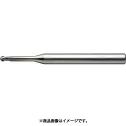 ユニオンツール HMWCOAT2枚刃高硬度材加工用ロングネックボールエンドミルHWLB ボール半径R0.25×有効長1.5×刃長0.4×首径0.49×全長45 HWLB2005-015