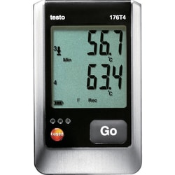 テストー 温度データロガ ディスプレイ付 T/K/J熱電対（外付け）4点 TESTO176T4