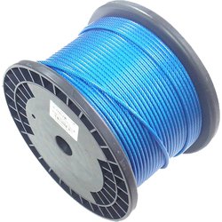ニッサチェイン コーティングワイヤー 100m巻 青 R-IY45V-B