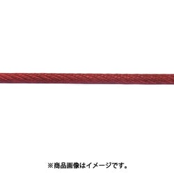 ニッサチェイン コーティングワイヤー 100m巻 赤 R-SY20V-R