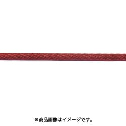 ニッサチェイン コーティングワイヤー 100m巻 赤 R-SY8V-R