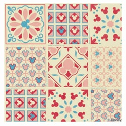 タイルマット 30×30cm ミッキーマウス タイル 9枚入 ピンク