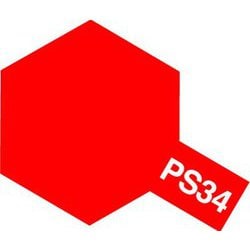 86034 ポリカーボネートスプレー PS-34 ブライトレッド 100ml [プラモデル用塗料]