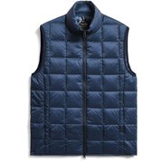 ハイネックWジップ ダウンベスト TAION-002WZ D.BLUE Lサイズ [アウトドア ダウンウェア ユニセックス]