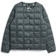 クルーネックボタン インナーダウンジャケット TAION-W104 CHARCOAL Lサイズ [アウトドア ダウンウェア レディース]