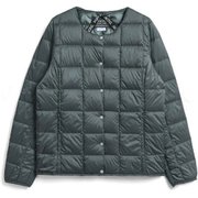 クルーネックボタン インナーダウンジャケット TAION-W104 CHARCOAL Lサイズ [アウトドア ダウンウェア レディース]