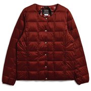 クルーネックボタン インナーダウンジャケット TAION-W104 BURGUNDY Lサイズ [アウトドア ダウンウェア レディース]