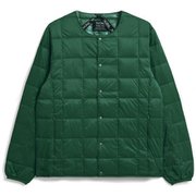 クルーネックボタン インナーダウンジャケット TAION-104 K.GREEN Mサイズ [アウトドア ダウンウェア メンズ]