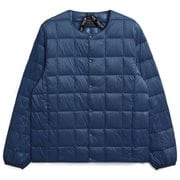 クルーネックボタン インナーダウンジャケット TAION-104 D.BLUE Lサイズ [アウトドア ダウンウェア メンズ]