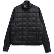 ハイネックWジップ ニットスリーブダウンジャケット TAION-102WZSN BK Mサイズ [アウトドア ダウンウェア ユニセックス]