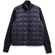 ハイネックWジップ ニットスリーブダウンジャケット TAION-102WZSN NV Lサイズ [アウトドア ダウンウェア ユニセックス]