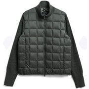 ハイネックWジップ ニットスリーブダウンジャケット TAION-102WZSN D.CHARCOAL Lサイズ [アウトドア ダウンウェア ユニセックス]