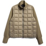 ハイネックWジップ ニットスリーブダウンジャケット TAION-102WZSN KHAKI Lサイズ [アウトドア ダウンウェア ユニセックス]
