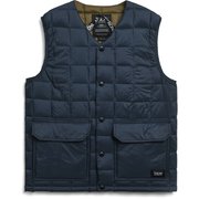 マウンテン Vネックダウンベスト TAION-001AMT D.NAVY Lサイズ [アウトドア ダウンウェア ユニセックス]